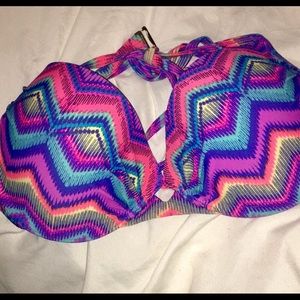 Bright purple bikini top